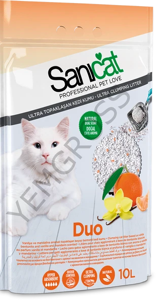 SANICAT DUO 10 L. CLUMPING WHITE