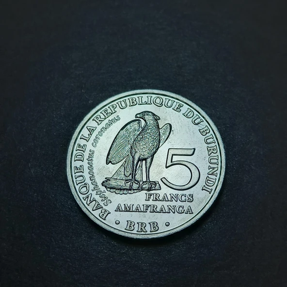 Escoines Koleksiyon 399636802a806b813d 2014 Burundi Kuşlar Serisi 5 Frank Tam set - Alüminyum ÇİL - 5