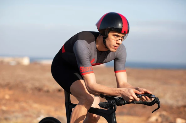 Santini Ironman Audax Triathlon Forması Red 9I63SS00AUDAX - Resim 7