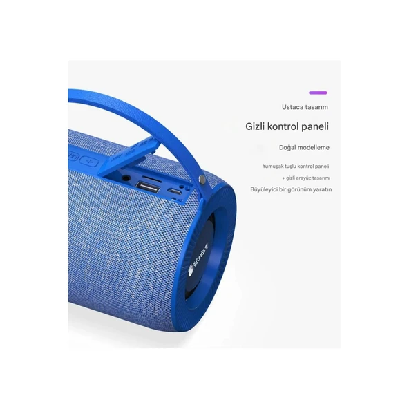 Ozmik ONEDERV3  Premium Ses Kalitesi Taşınabilir Geniş Uyumluluklu Kablosuz Bluetooth Hoparlör - Resim 7