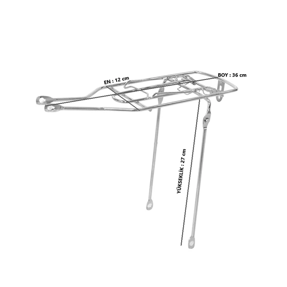 Hsgl 16 Jant Bisiklet Arka Demir Bagaj - 8