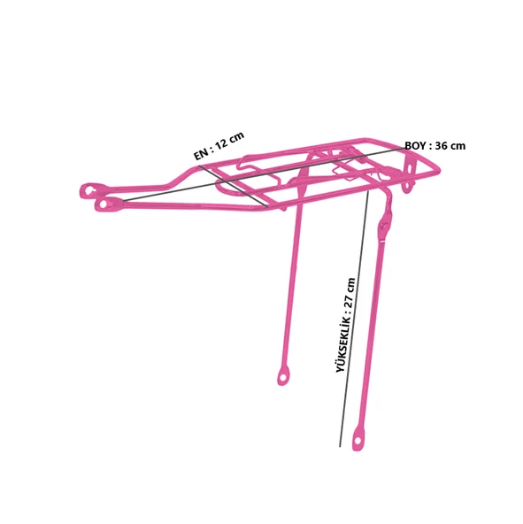 Hsgl 16 Jant Bisiklet Arka Demir Bagaj - 5