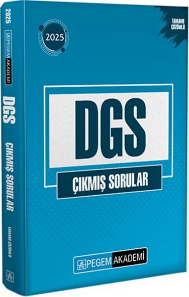 2025 DGS Çıkmış Sorular Tamamı Çözümlü Pegem Yayınları