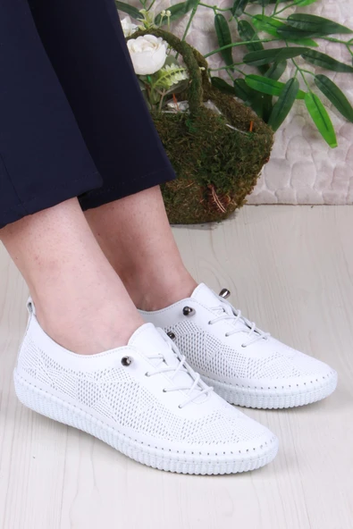 Pepita 427892 Anatomik Rahat Esnek Lastik Bağcıklı Hakiki Deri Kadın Ayakkabı - Resim 11