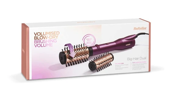 BaByliss AS950E Çift Yönlü Döner Fırça İyon Teknolojisi 2 Isı Soğuk Üfleme 650W Saç Şekillendirici - 3