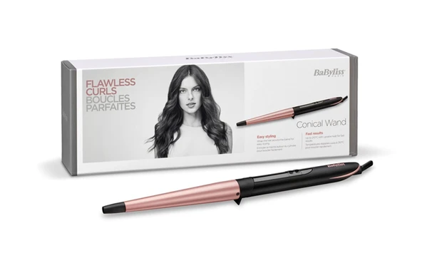 BaByliss C454E Rose Quartz Siyah Saç Maşası - Resim 2