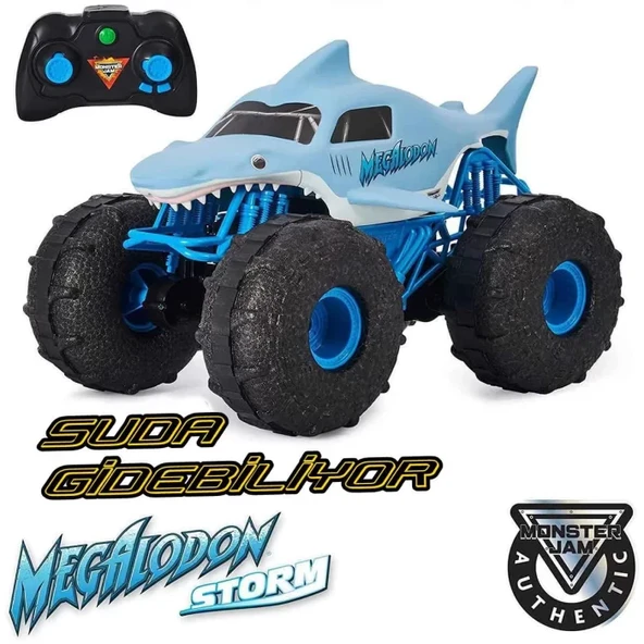 1:15 Monster Jam Megalodon Storm Kumandalı Amfibi Araç - 2