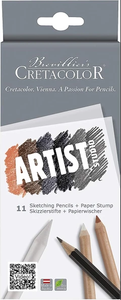 Cretacolor Artist Studio Sketching 11'li Temel Çizim Seti Karton Kutu / 46511