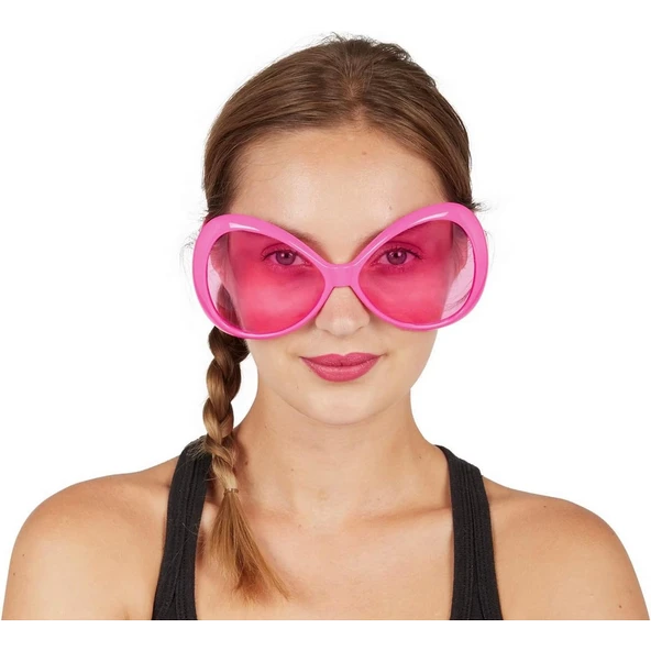 Pembe Renk Yeşilçam Nostalji 80li Yıllar 90lı Yıllar Parti Gözlüğü - 2