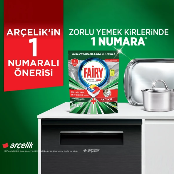 Fairy Hepsi Bir Arada Limon Bulaşık Makinesi Tableti 22'li 5 Adet - 6