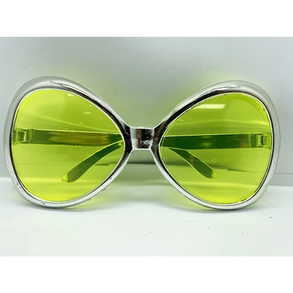 Gümüş Renk Yeşilçam Nostalji 80li Yıllar 90lı Yıllar Parti Gözlüğü 7x16 Cm