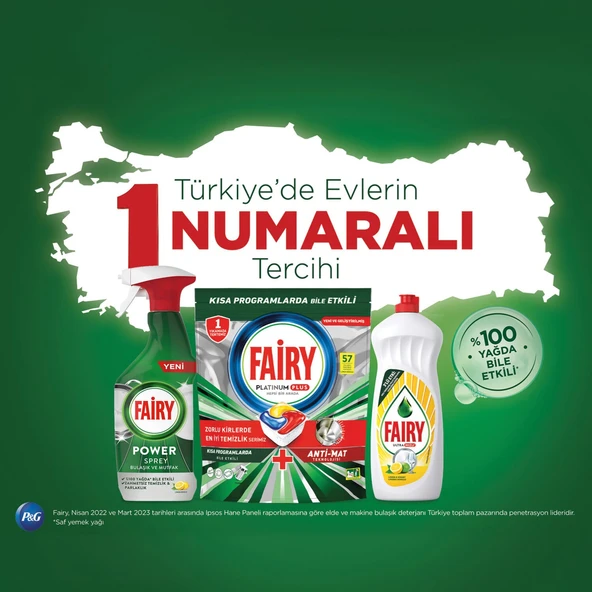 Fairy Hepsi Bir Arada Limon Bulaşık Makinesi Tableti 22'li 5 Adet - 8