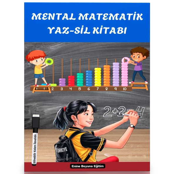 Okul Öncesi ve Birinci Sınıflar İçin Mental Matematik YAZ-SİL Kitabı ürün görseli 1