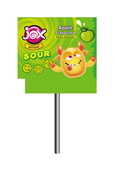 JOX Sour Meyve Aromalı Yassı Lolipop 8 g x 120 Adet - 4