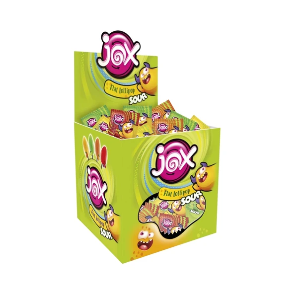 JOX Sour Meyve Aromalı Yassı Lolipop 8 g x 120 Adet