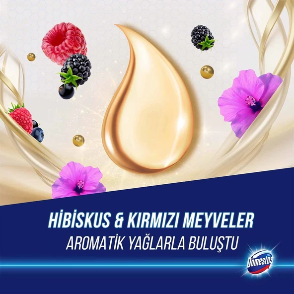 Domestos Aroma Lux Hibiskus & Kırmızı Meyveler Tuvalet Bloğu 100 gr 2'li - 5