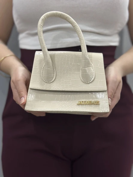 Luxe krem cilt çanta - Resim 2