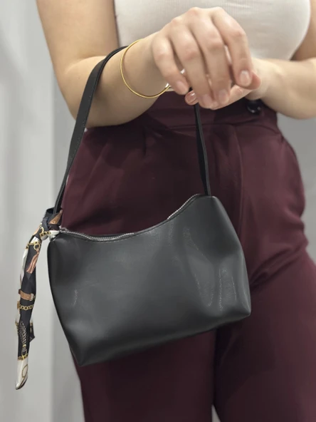 Riwan siyah cilt çanta - Resim 4