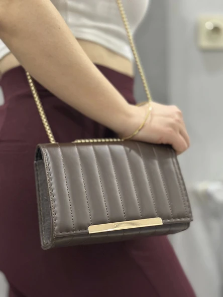 Cessi kahve cilt çanta - Resim 2