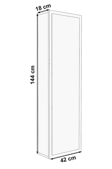 mokaparkavm Dolaplı Çok Amaçlı Katlanır Ütü Masası Aynalı Ütü Masası Dolabı - 5