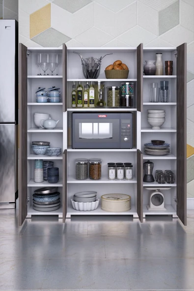 mokaparkavm Stil Mutfak Dolabı Çok Amaçlı Dolaplar Hazır Mutfak Dolabı - 2