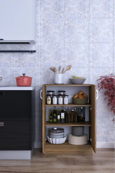 mokaparkavm Masal Kapaklı Geniş Raflı Pratik Çok Amaçlı Dolap - 3