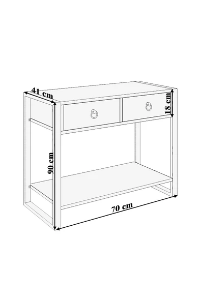 mokaparkavm Leylak Dresuar Masası Giriş Masası Karşılama Masası - 4