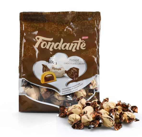 Fondante Fudge Çikolata Kremalı 500 Gr. (1 Poşet)