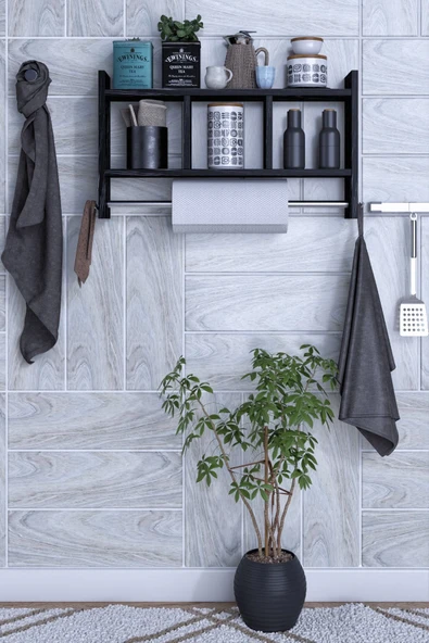 mokaparkavm Mutfak Rafı Çok Amaçlı Duvar Rafı - 2