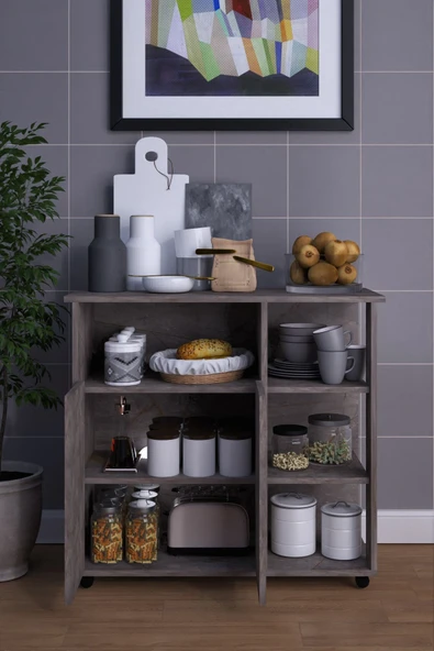 mokaparkavm Bozlale Çok Amaçlı Dolap Mikrodalga Dolap - 4