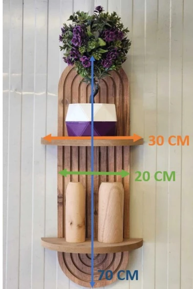 mokaparkavm Arya Dekoratif Duvar Raf Kolay Monte Şık Kitaplık - 3