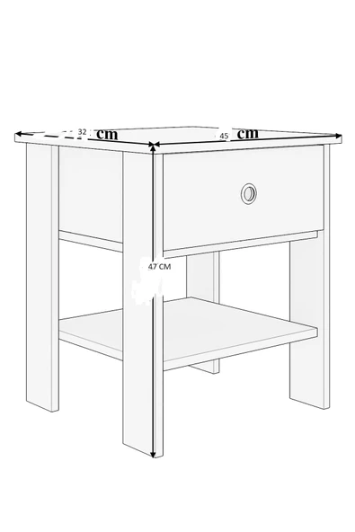 mokaparkavm Baş Ucu Komidin Yatak Odası Komidin - 4