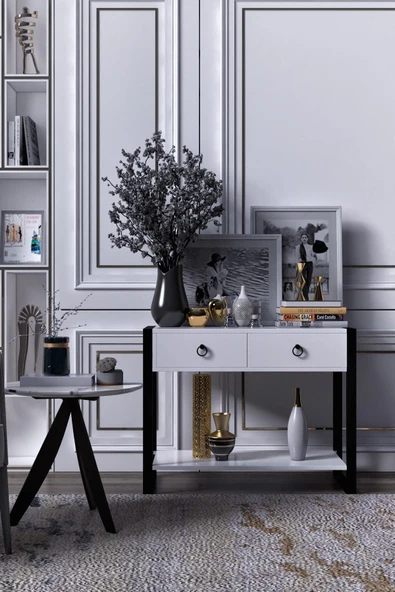 mokaparkavm Leylak Dresuar Giriş Masası Antre Masası - 2