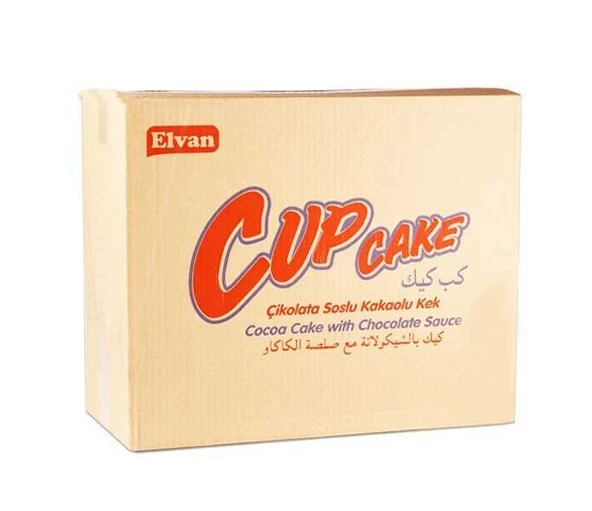 Elvan Çikolata Soslu Kakaolu Kek (Cup Cake) 20 Gram 24’lü (6 Paket) - 2