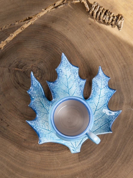 Çınar Handmade Kahve Fincanı Mavi -150 ml. - 6