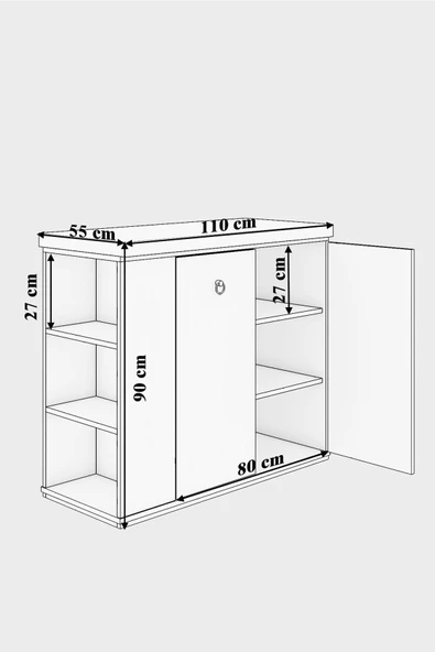mokaparkavm Mutfak Adası Çok Amaçlı Mutfak Masası - 4