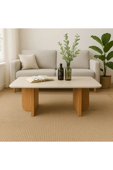 mokaparkavm Rustik modern orta sehpa dekoratif kolay kurulum estetik küçük salon sehpası