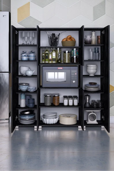 mokaparkavm Stil Mutfak Dolabı Çok Amaçlı Dolap - 3