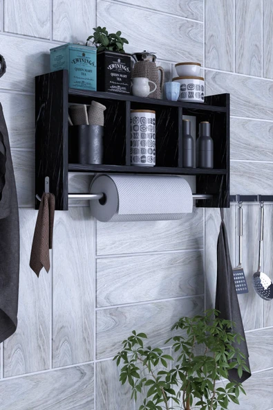 mokaparkavm Mutfak Rafı Çok Amaçlı Duvar Rafı - 3