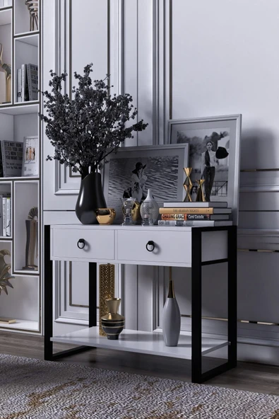 mokaparkavm Leylak Dresuar Giriş Masası Antre Masası