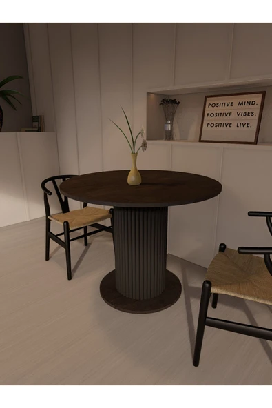 mokaparkavm YUVARLAK MUTFAK MASASI YEMEK MASASI DEKORATİF ŞIK AYAKLI - 4