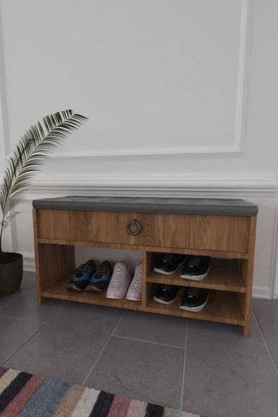 mokaparkavm Çilek çok amaçlı döşemeli kapaklı ayakkabılık giriş hol