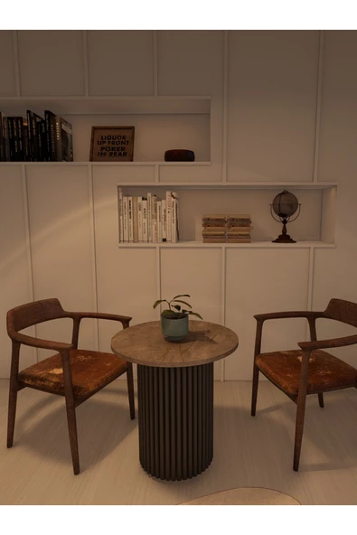 mokaparkavm Dekoratif Ayaklı Salon Orta Sehpa Helen Orta Sehpa - 4