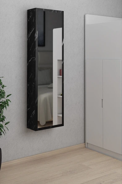 mokaparkavm Dolaplı Çok Amaçlı Katlanır Ütü Masası Aynalı Ütü Masası Dolabı - 4