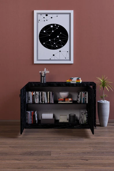 mokaparkavm FLOR ÇOK AMAÇLI DOLAP MUTFAK MASASI ÇALIŞMA MASASI - 3