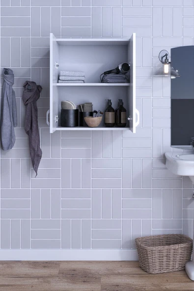 mokaparkavm Moza Çok Amaçlı Dolap Kapaklı Mutfak Banyo Balkon - 3