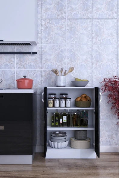 mokaparkavm Masal Kapaklı Geniş Raflı Pratik Çok Amaçlı Dolap - 2