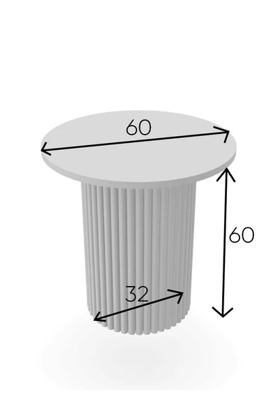 mokaparkavm Dekoratif Ayaklı Salon Orta Sehpa Helen Orta Sehpa - 4