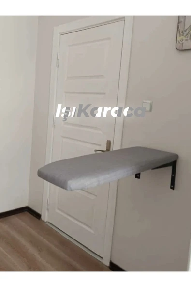 Sahre Duvara Monte Katlanır Ütü Masası Yeni Nesil Gri - Resim 3