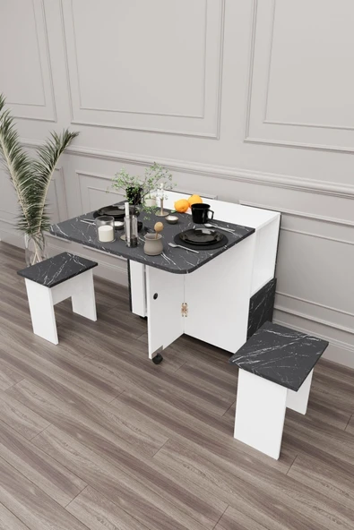 mokaparkavm Bozova Oval Yemek Masası Katlanabilir Yemek Masası - Resim 3